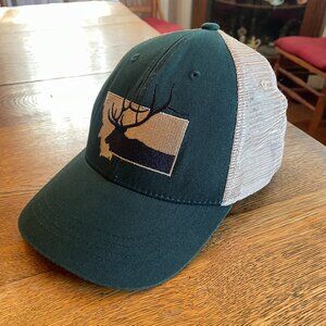 Men's Montana Rep Your Wild Green/White Snapback Mesh Back Trucker Hat